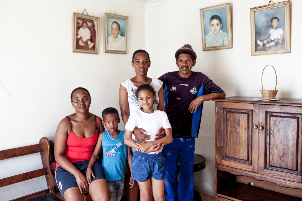 100 Homes Project Beacon Valley family portrait Mitchell's Plain