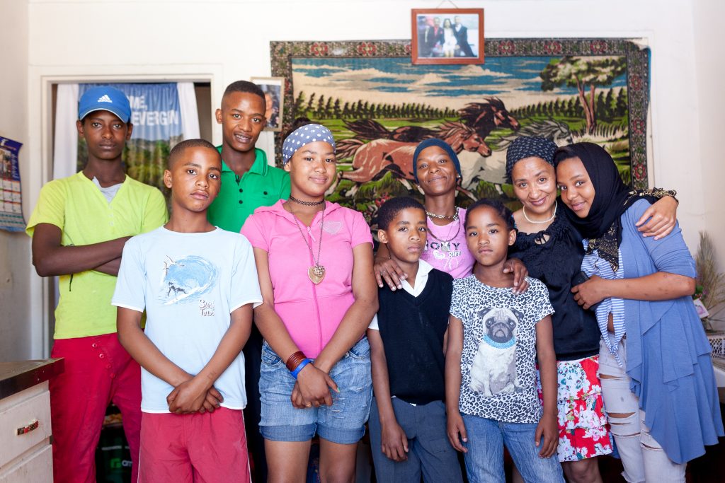 100 Homes Project Beacon Valley family portrait Mitchell's Plain