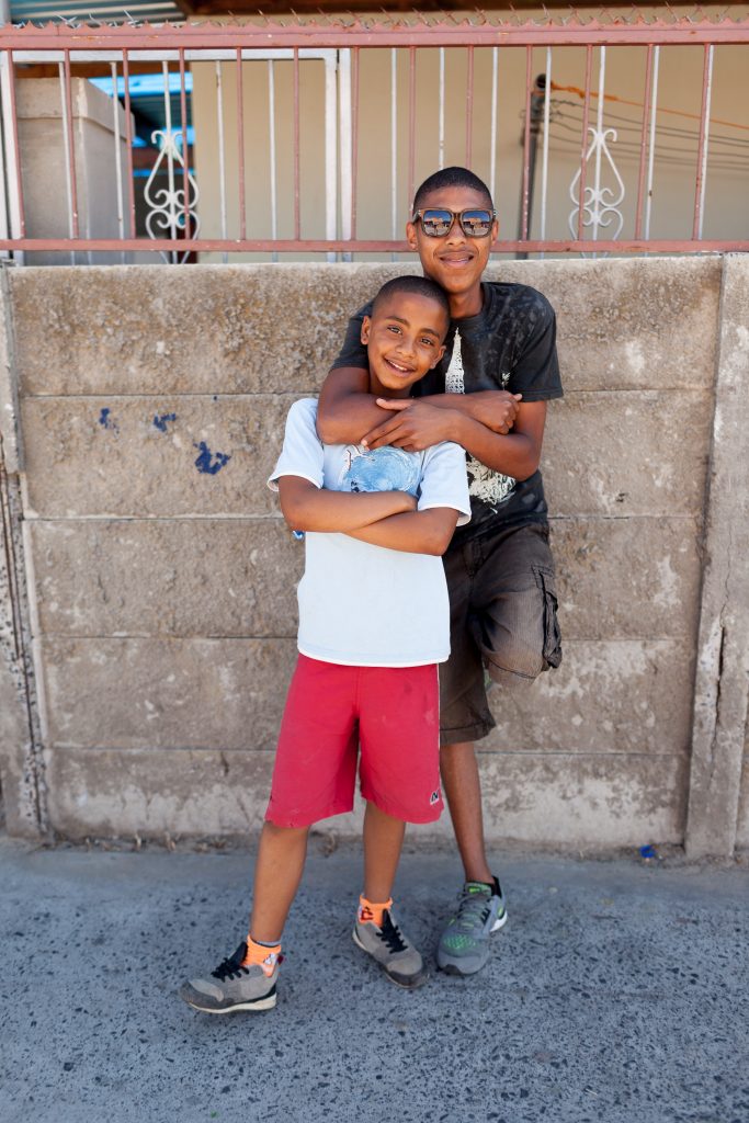 100 Homes Project Beacon Valley family portrait Mitchell's Plain