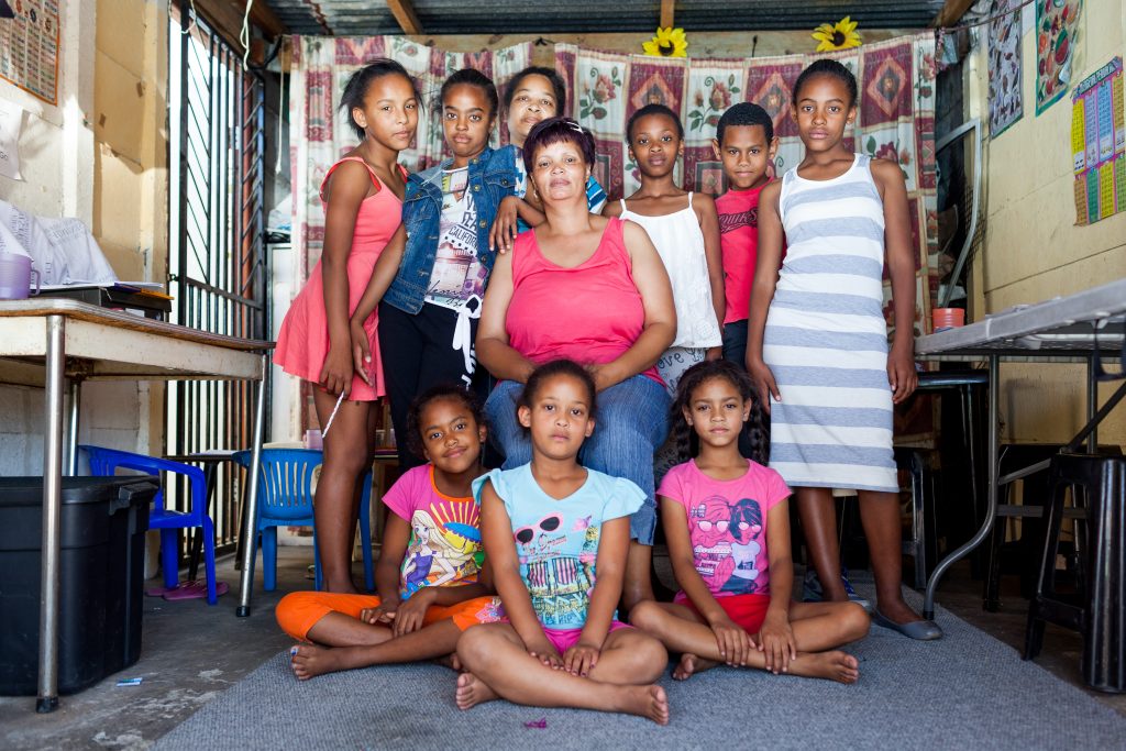 100 Homes Project Beacon Valley family portrait Mitchell's Plain