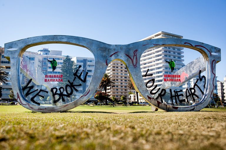 Defacing of artwork