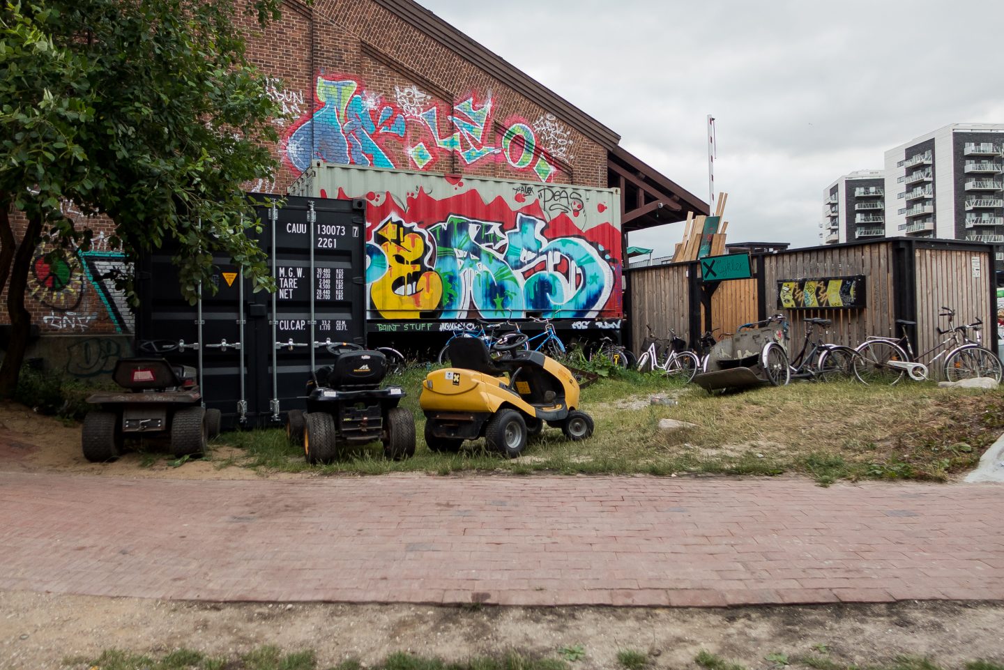 Celebrating Midsummer at Godsbanen in Aarhus, Denmark