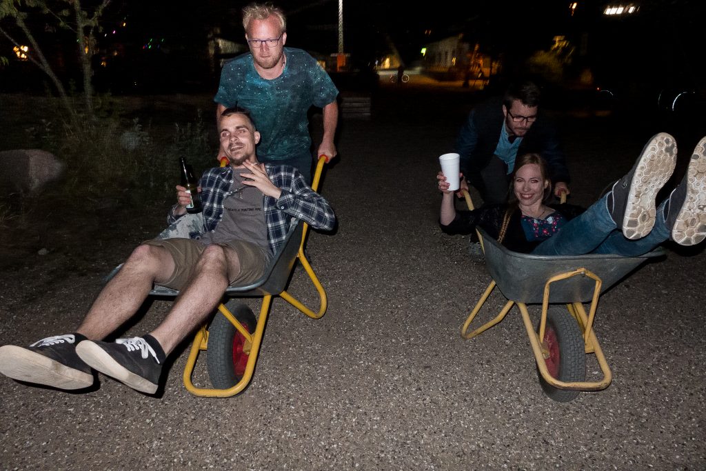 Celebrating Midsummer at Godsbanen in Aarhus, Denmark
